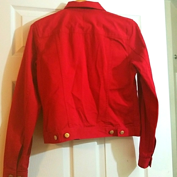 Red Ralph Lauren company denim jacket - Picture 2 of 4